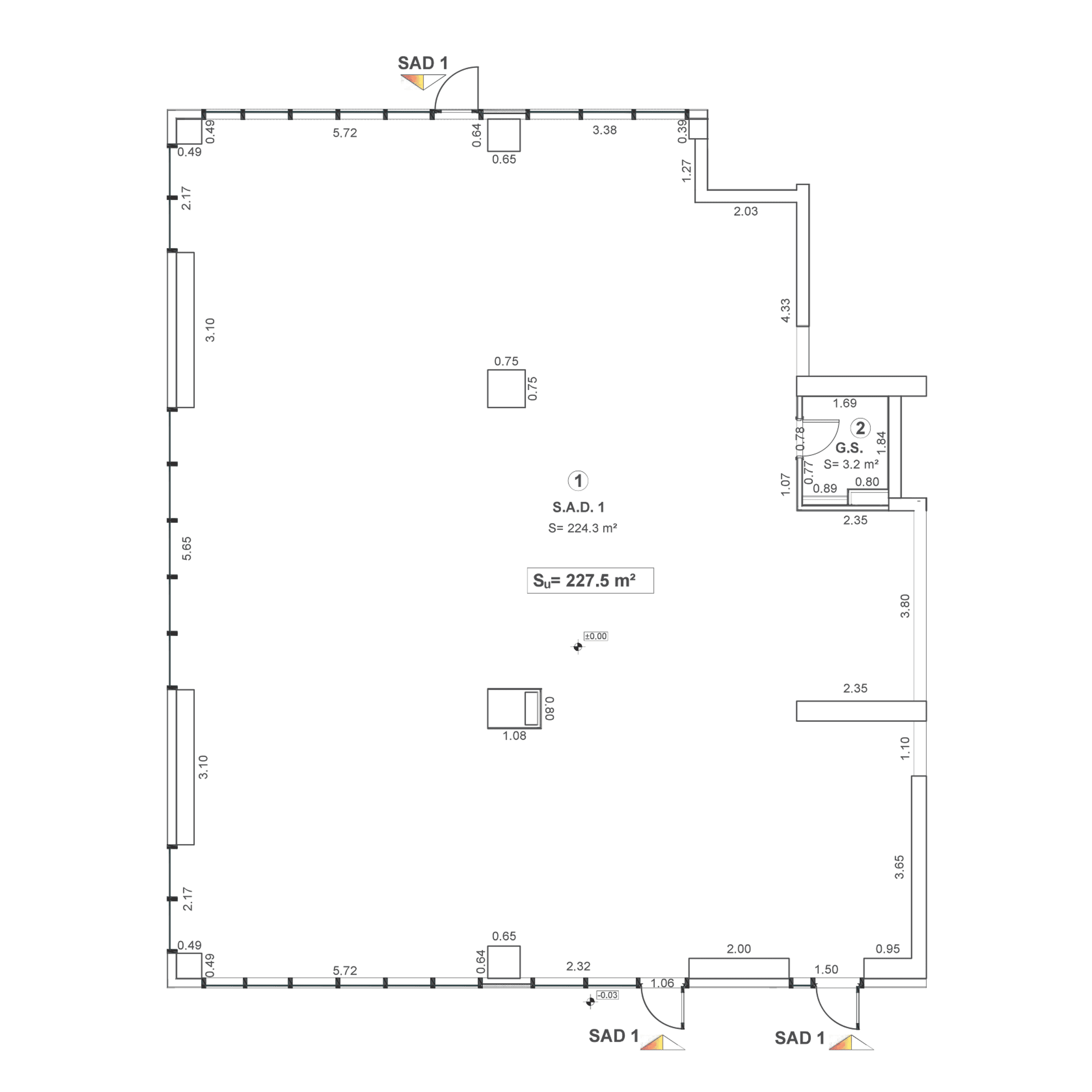 Plan apartament RLV 1