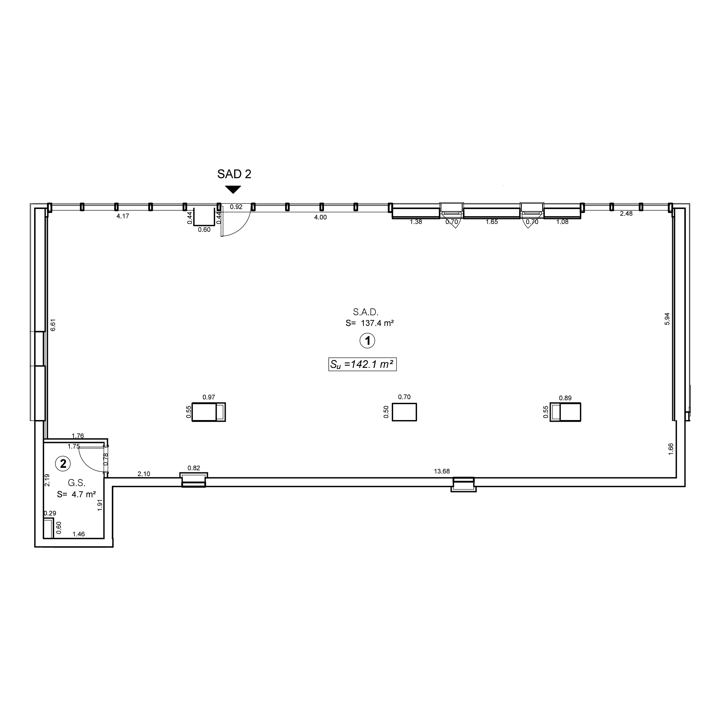 Plan apartament SAD 2