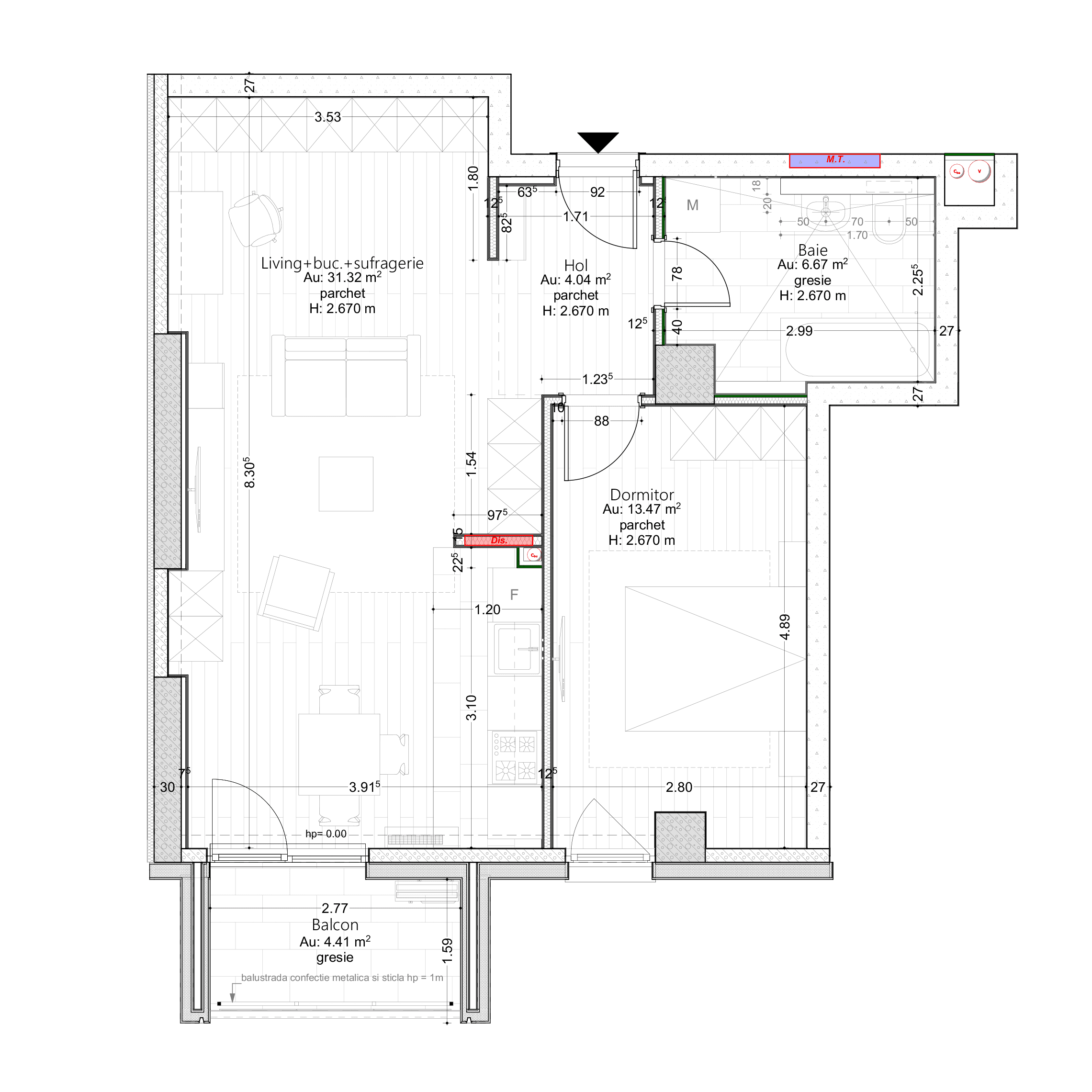 Plan apartament 8B-V9