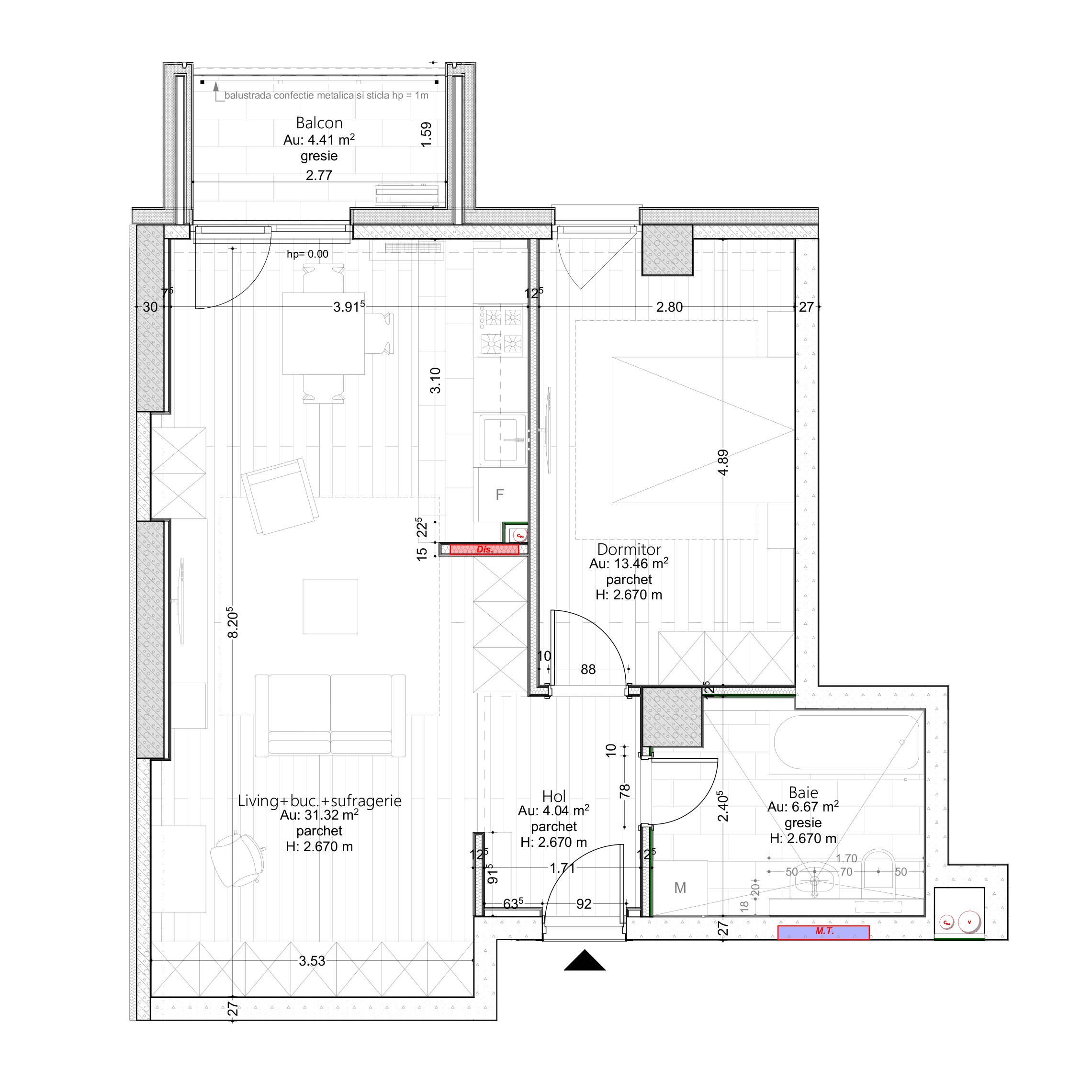 Plan apartament 9B-V9