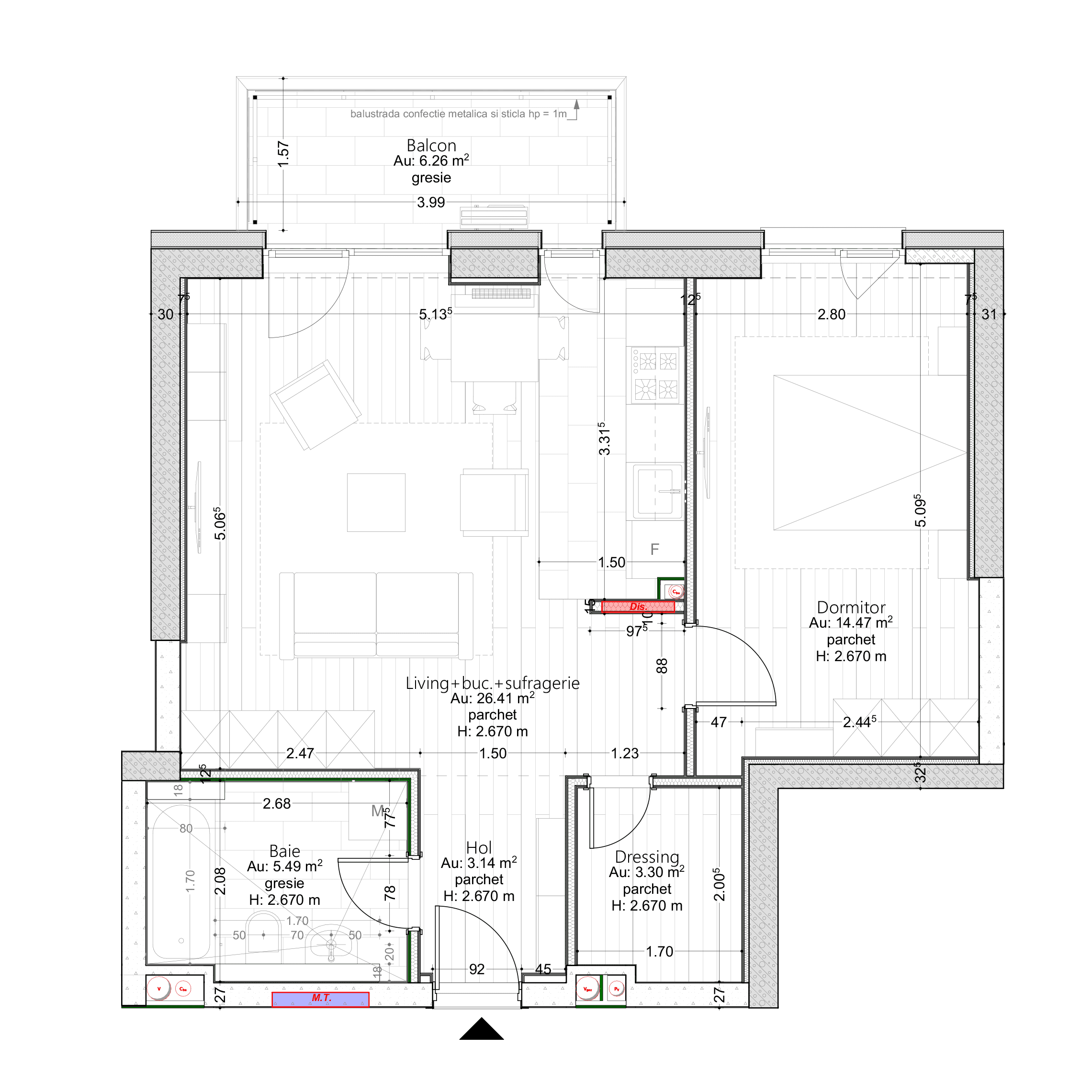 Plan apartament 11B-V9